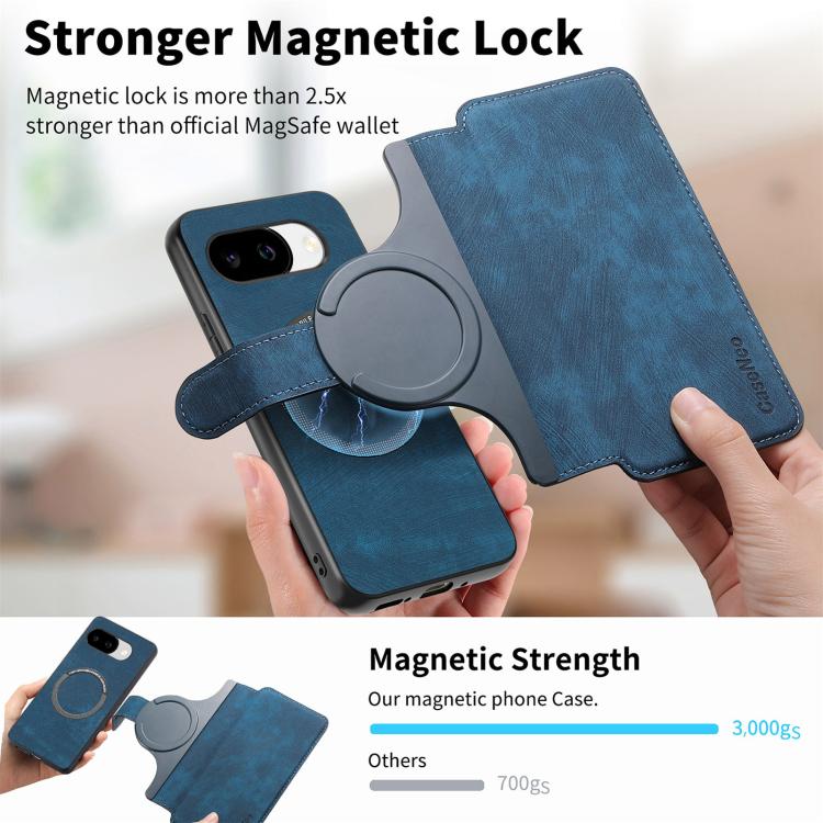 For Google Pixel 10a CaseNeo MagSafe RFID Anti-theft Retro Leather Phone Case