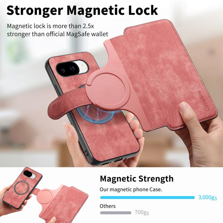 For Google Pixel 10a CaseNeo MagSafe RFID Anti-theft Retro Leather Phone Case