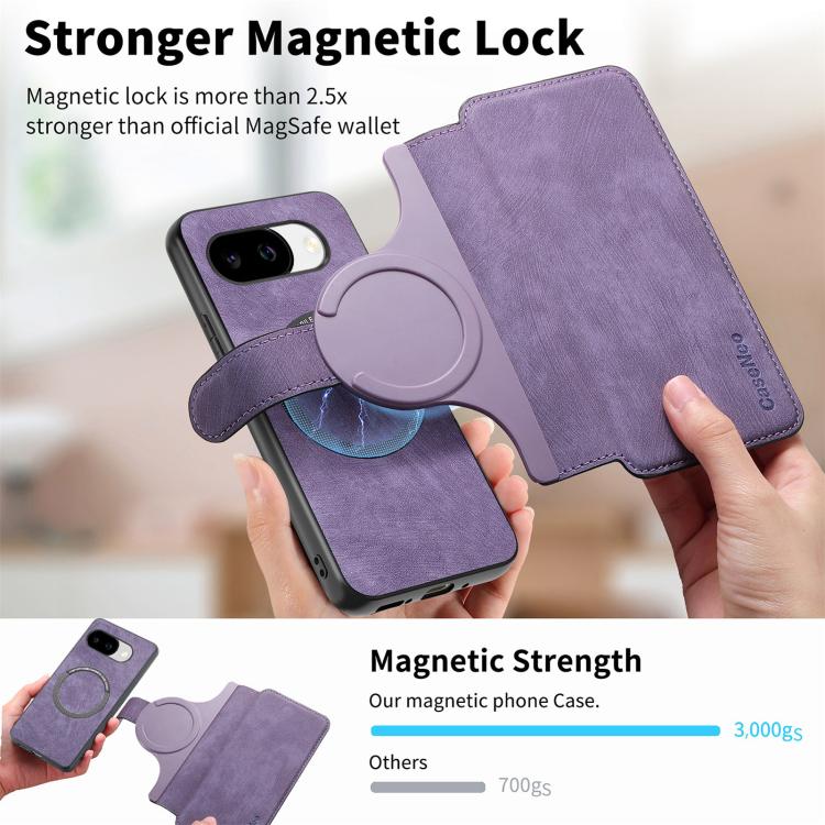 For Google Pixel 10a CaseNeo MagSafe RFID Anti-theft Retro Leather Phone Case