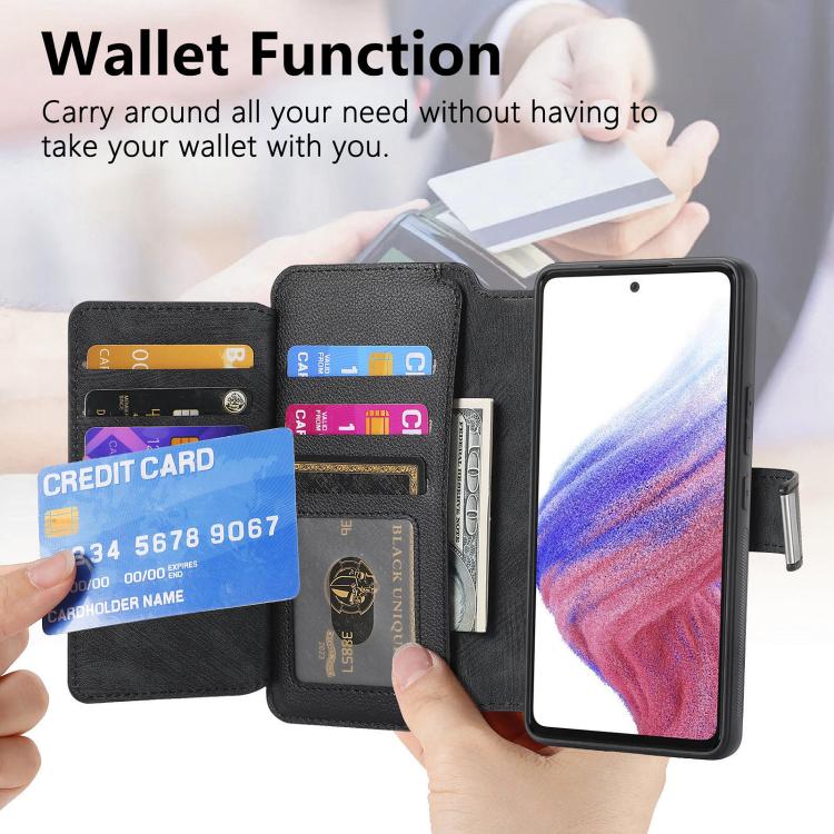 For Galaxy A06 CaseNeo MagSafe RFID Anti-theft Zipper Wallet Retro Leather Phone Case
