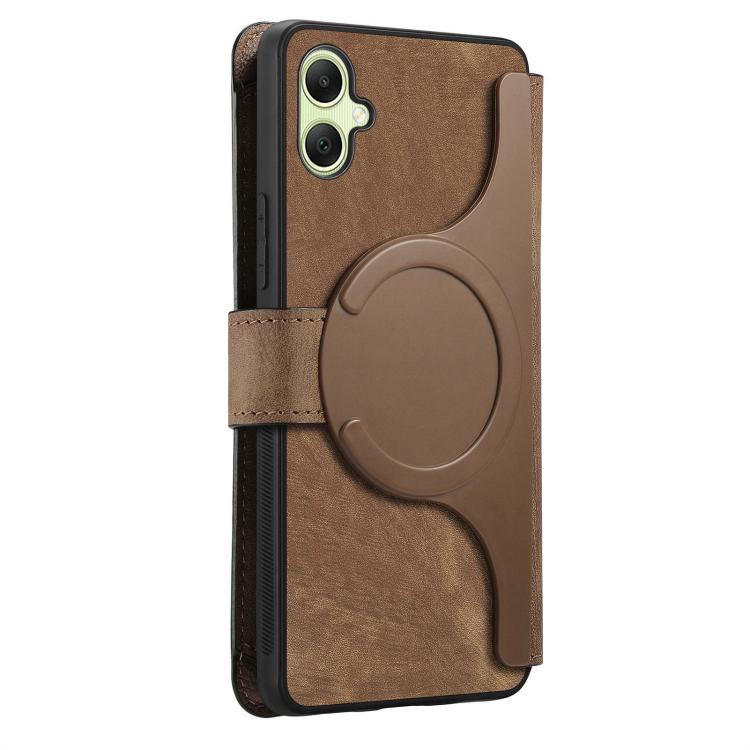 For Galaxy A06 CaseNeo MagSafe RFID Anti-theft Zipper Wallet Retro Leather Phone Case