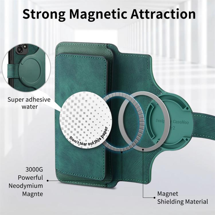 For Galaxy A36 5G CaseNeo MagSafe RFID Anti-theft Zipper Wallet Retro Leather Phone Case