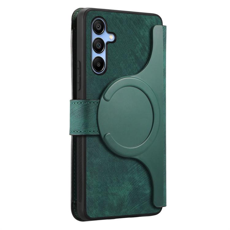 For Galaxy A16 CaseNeo MagSafe RFID Anti-theft Zipper Wallet Retro Leather Phone Case