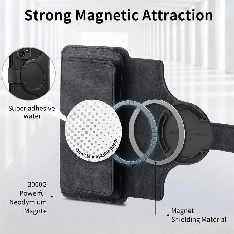 For Galaxy A53 CaseNeo MagSafe RFID Anti-theft Zipper Wallet Retro Leather Phone Case