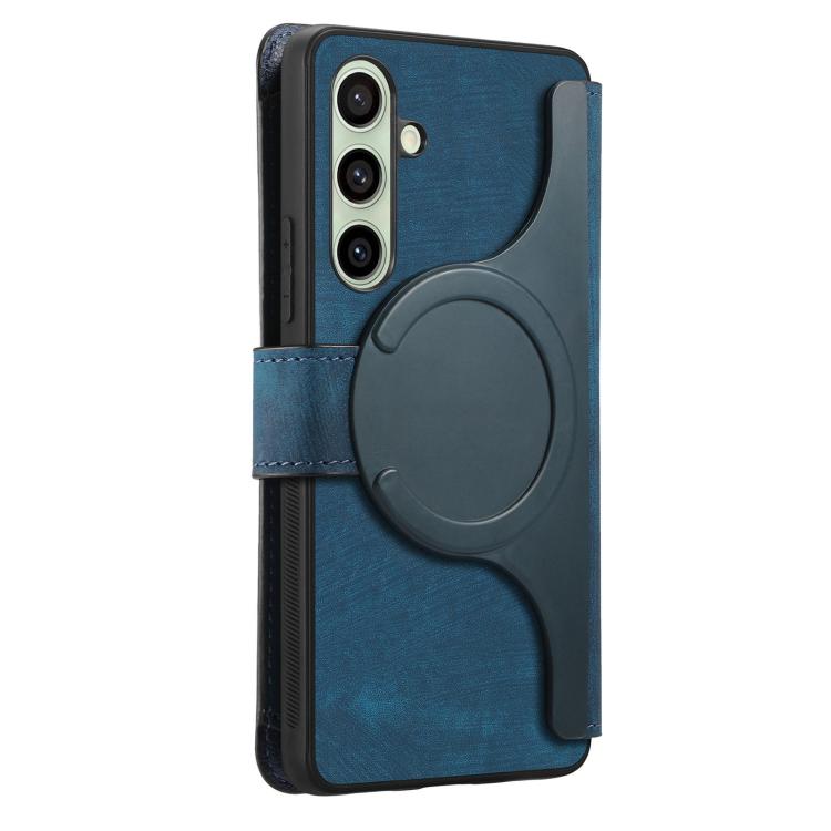 For Galaxy A17 4G / 5G CaseNeo MagSafe RFID Anti-theft Zipper Wallet Retro Leather Phone Case