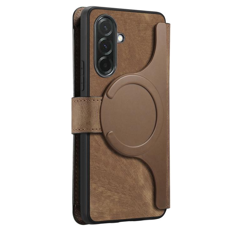 For Galaxy A26 5G CaseNeo MagSafe RFID Anti-theft Zipper Wallet Retro Leather Phone Case