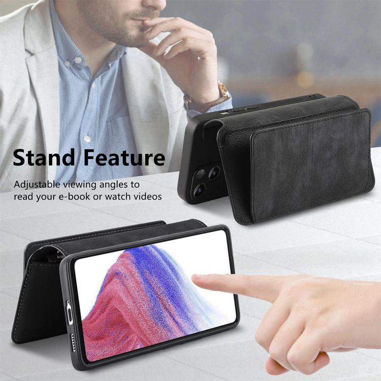 For Galaxy A07 4G / 5G CaseNeo MagSafe RFID Anti-theft Zipper Wallet Retro Leather Phone Case