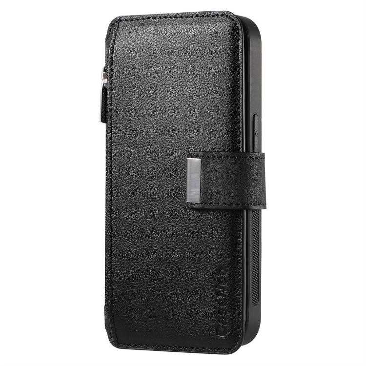 For Galaxy S25 Edge 5G CaseNeo MagSafe RFID Anti-theft Zipper Wallet Retro Leather Phone Case