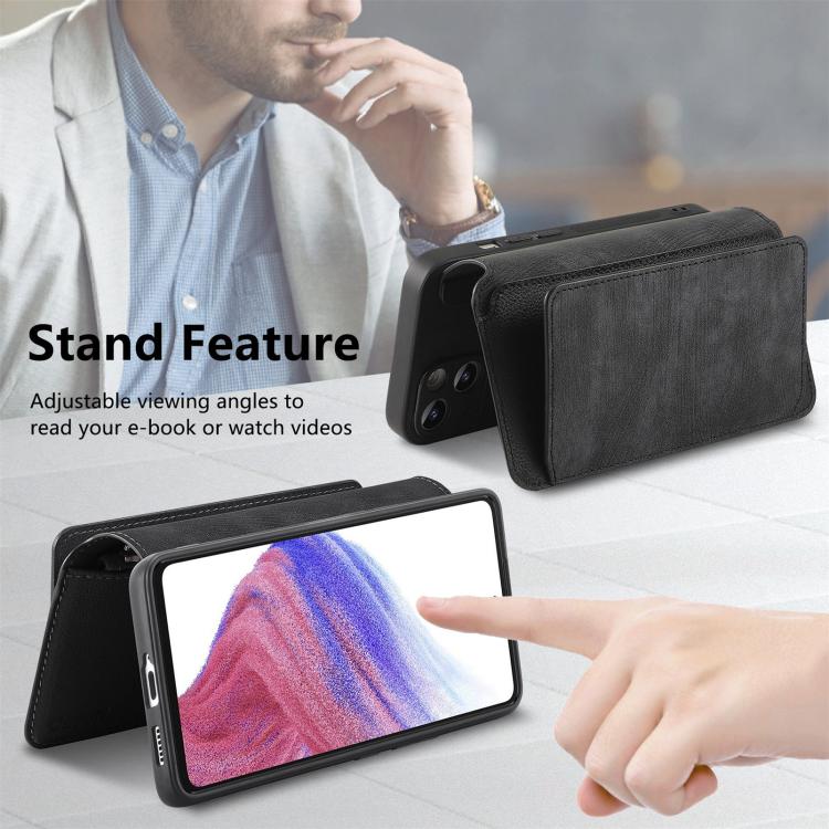 For Galaxy S24 FE 5G CaseNeo MagSafe RFID Anti-theft Zipper Wallet Retro Leather Phone Case