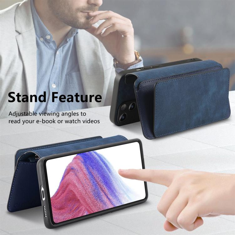 For Galaxy S24 FE 5G CaseNeo MagSafe RFID Anti-theft Zipper Wallet Retro Leather Phone Case