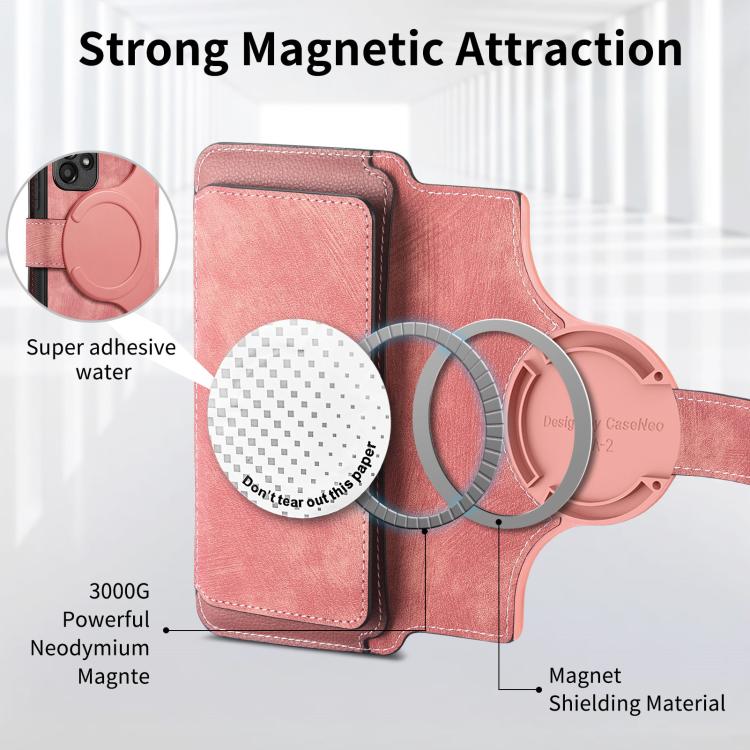 For Galaxy S24 Ultra 5G CaseNeo MagSafe RFID Anti-theft Zipper Wallet Retro Leather Phone Case
