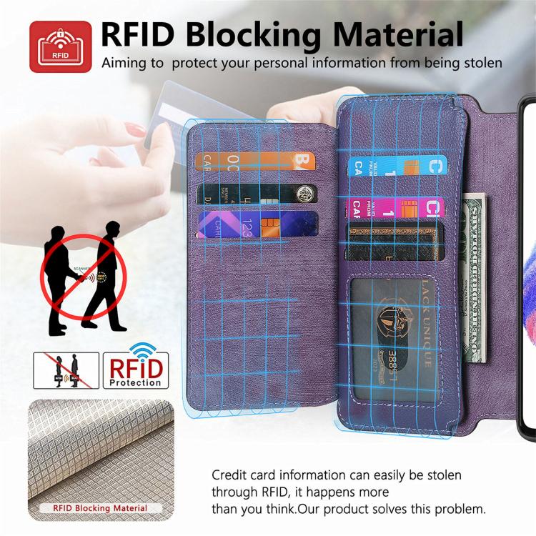 For Galaxy S26 5G CaseNeo MagSafe RFID Anti-theft Zipper Wallet Retro Leather Phone Case