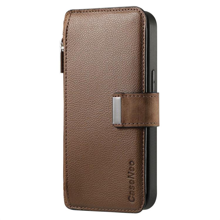For Galaxy S26 Ultra 5G CaseNeo MagSafe RFID Anti-theft Zipper Wallet Retro Leather Phone Case