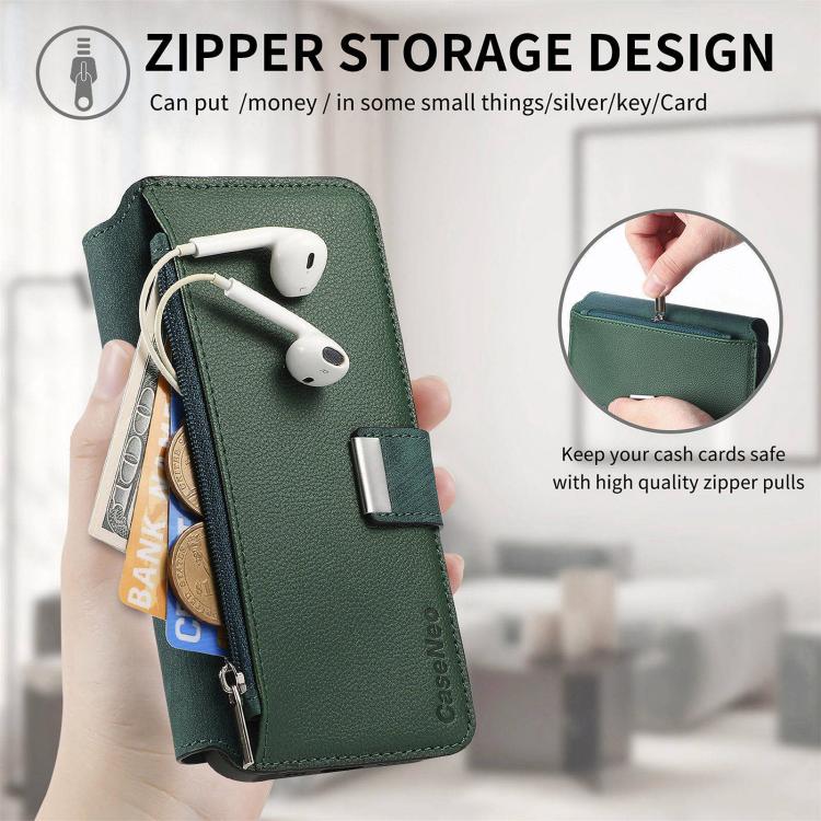For Galaxy S26 Ultra 5G CaseNeo MagSafe RFID Anti-theft Zipper Wallet Retro Leather Phone Case