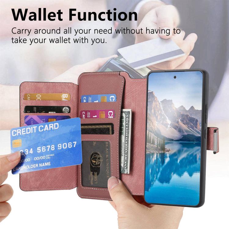 For Galaxy S26 Ultra 5G CaseNeo MagSafe RFID Anti-theft Zipper Wallet Retro Leather Phone Case