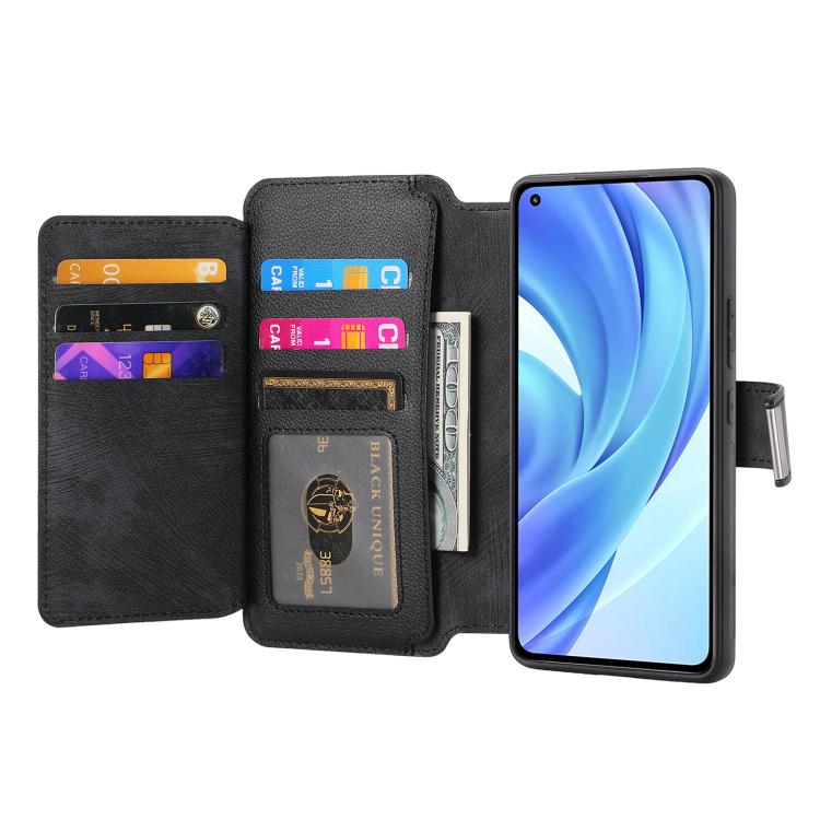 For Xiaomi Mi 11 Lite CaseNeo MagSafe RFID Anti-theft Zipper Wallet Retro Leather Phone Case