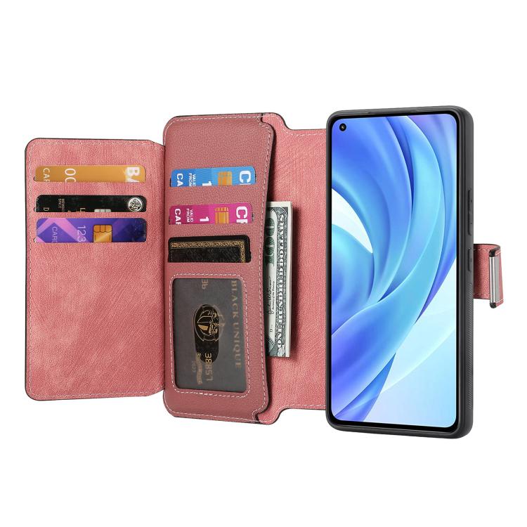 For Xiaomi Mi 11 Lite CaseNeo MagSafe RFID Anti-theft Zipper Wallet Retro Leather Phone Case