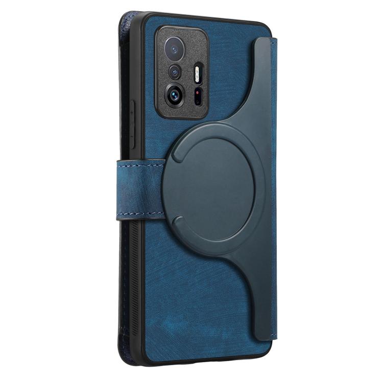 For Xiaomi Mi 11T / 11T Pro 5G CaseNeo MagSafe RFID Anti-theft Zipper Wallet Retro Leather Phone Case