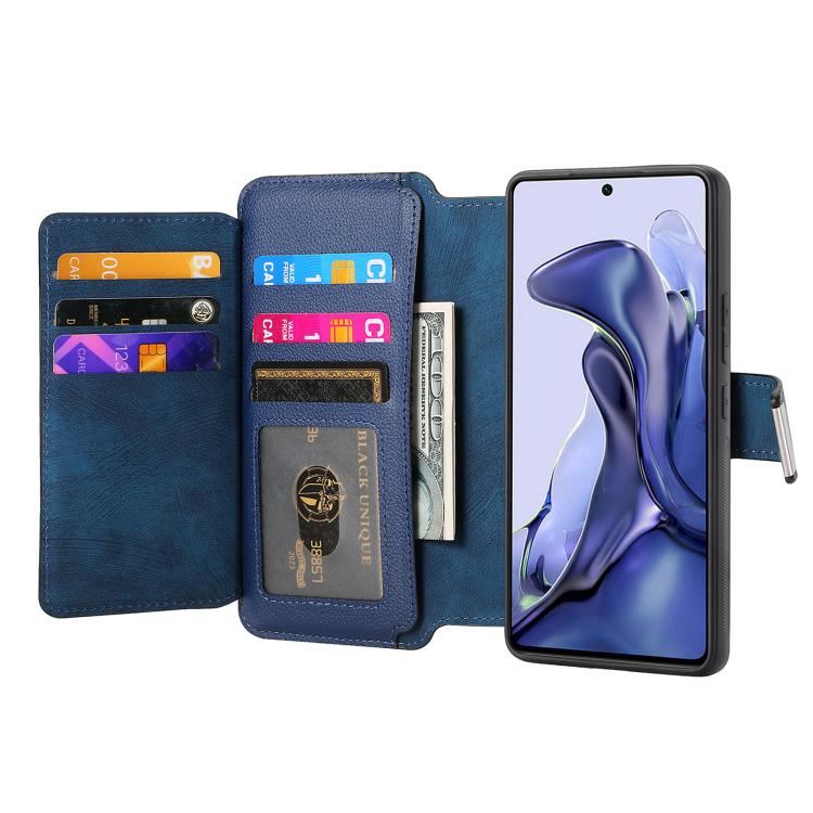 For Xiaomi Mi 11T / 11T Pro 5G CaseNeo MagSafe RFID Anti-theft Zipper Wallet Retro Leather Phone Case