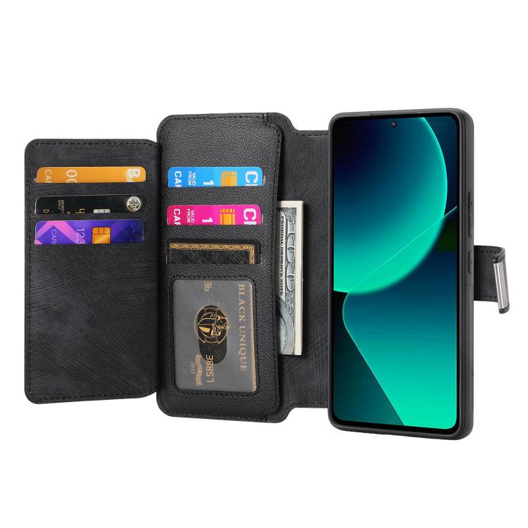 For Xiaomi 13T / 13T Pro 5G CaseNeo MagSafe RFID Anti-theft Zipper Wallet Retro Leather Phone Case