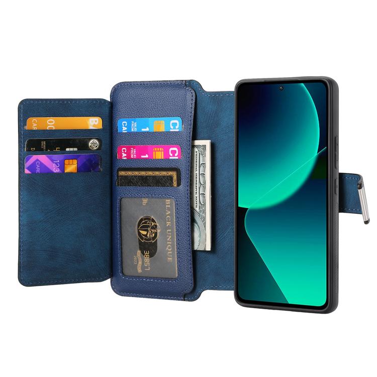 For Xiaomi 13T / 13T Pro 5G CaseNeo MagSafe RFID Anti-theft Zipper Wallet Retro Leather Phone Case