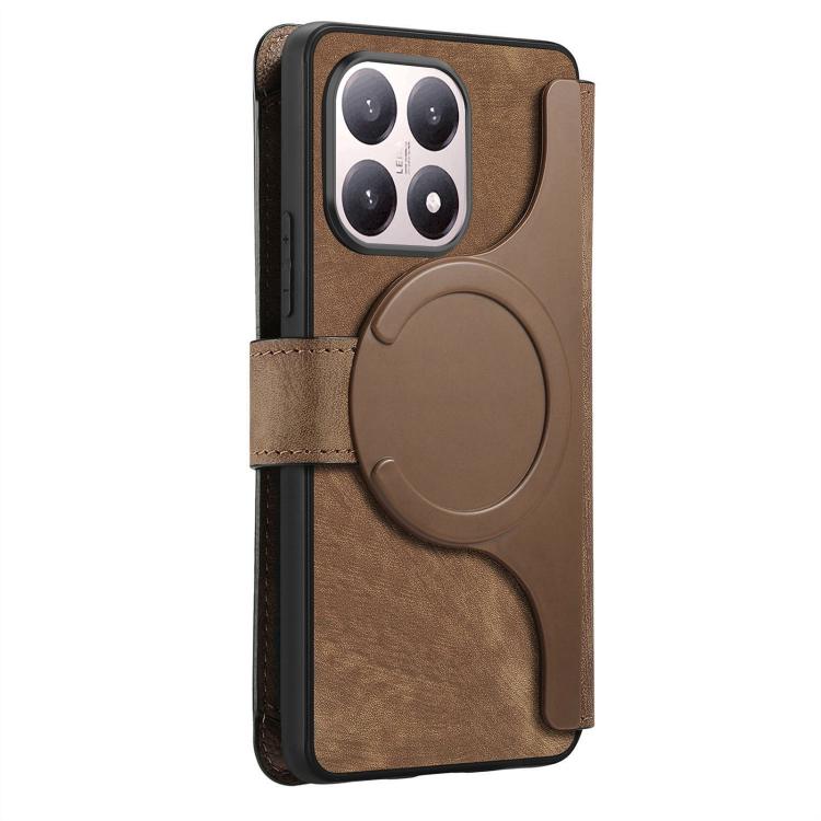 For Xiaomi 15T 5G CaseNeo MagSafe RFID Anti-theft Zipper Wallet Retro Leather Phone Case