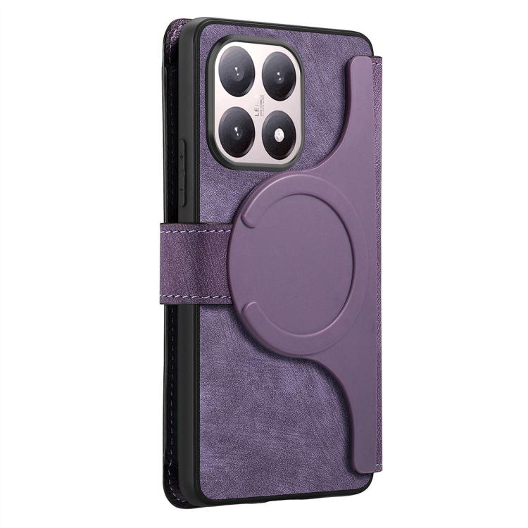 For Xiaomi 15T 5G CaseNeo MagSafe RFID Anti-theft Zipper Wallet Retro Leather Phone Case