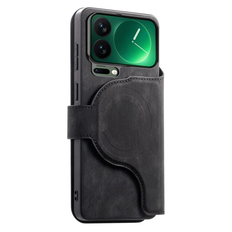For Xiaomi 17 Pro Max CaseNeo MagSafe RFID Anti-theft Zipper Wallet Retro Leather Phone Case
