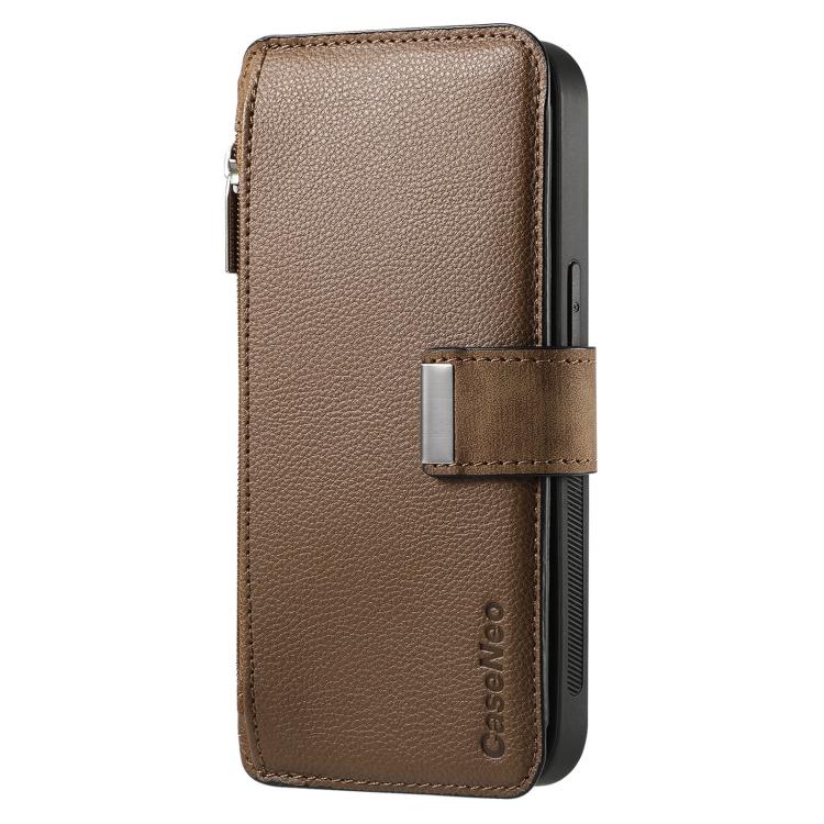 For Redmi Note 11 4G Global CaseNeo MagSafe RFID Anti-theft Zipper Wallet Retro Leather Phone Case