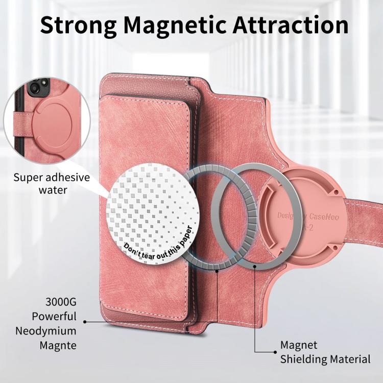 For Redmi Note 11 4G Global CaseNeo MagSafe RFID Anti-theft Zipper Wallet Retro Leather Phone Case