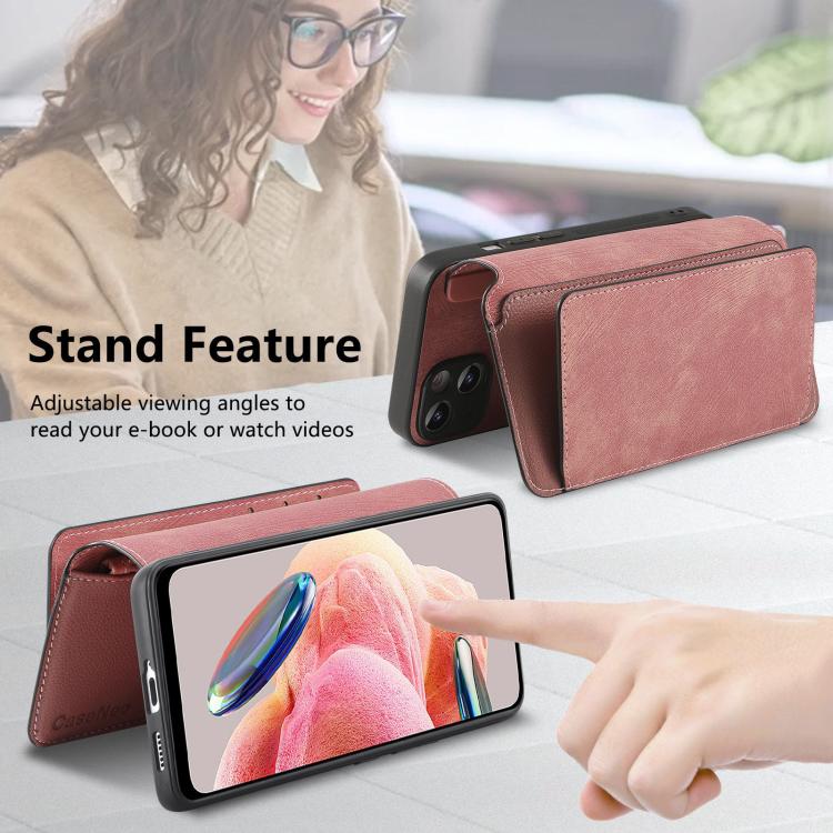 For Redmi Note 12 4G Global CaseNeo MagSafe RFID Anti-theft Zipper Wallet Retro Leather Phone Case
