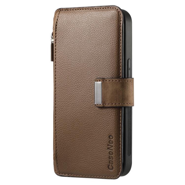 For Redmi Note 12 Pro+ 5G CaseNeo MagSafe RFID Anti-theft Zipper Wallet Retro Leather Phone Case