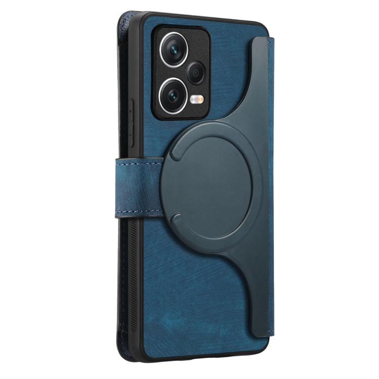 For Redmi Note 12 Pro+ 5G CaseNeo MagSafe RFID Anti-theft Zipper Wallet Retro Leather Phone Case