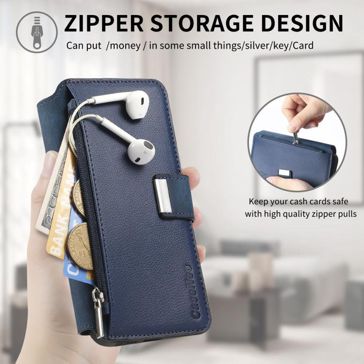 For Redmi Note 12 Pro+ 5G CaseNeo MagSafe RFID Anti-theft Zipper Wallet Retro Leather Phone Case