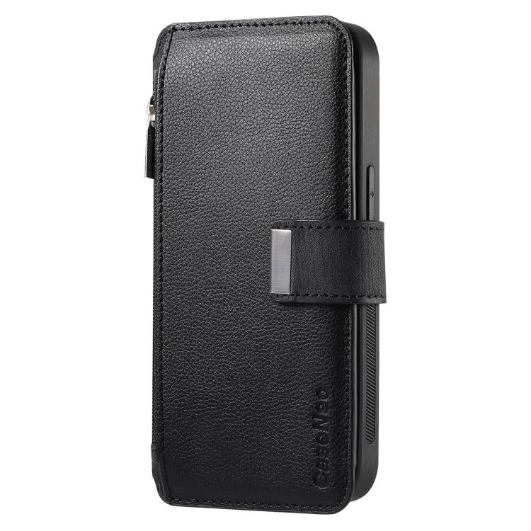 For Redmi Note 13 5G CaseNeo MagSafe RFID Anti-theft Zipper Wallet Retro Leather Phone Case