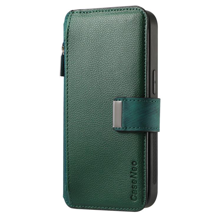 For Redmi Note 13 5G CaseNeo MagSafe RFID Anti-theft Zipper Wallet Retro Leather Phone Case
