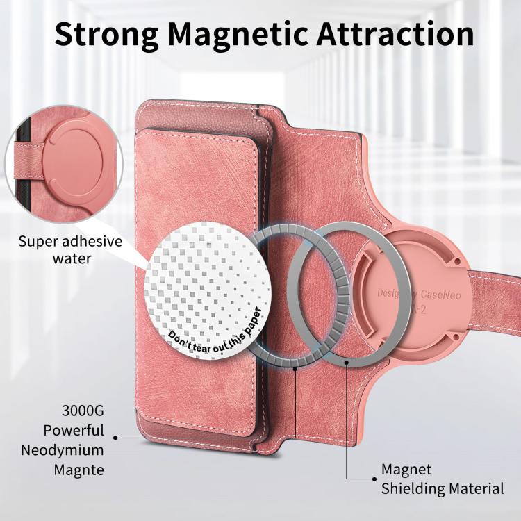 For Redmi Note 13 Pro 4G CaseNeo MagSafe RFID Anti-theft Zipper Wallet Retro Leather Phone Case