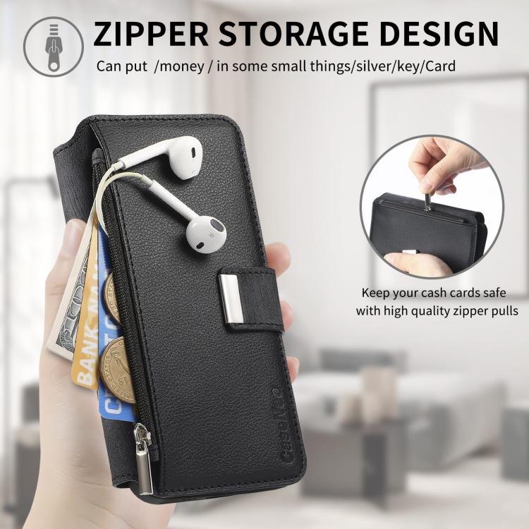 For Redmi Note 13 Pro+ CaseNeo MagSafe RFID Anti-theft Zipper Wallet Retro Leather Phone Case