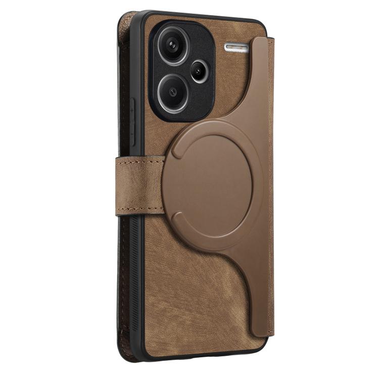For Redmi Note 13 Pro+ CaseNeo MagSafe RFID Anti-theft Zipper Wallet Retro Leather Phone Case