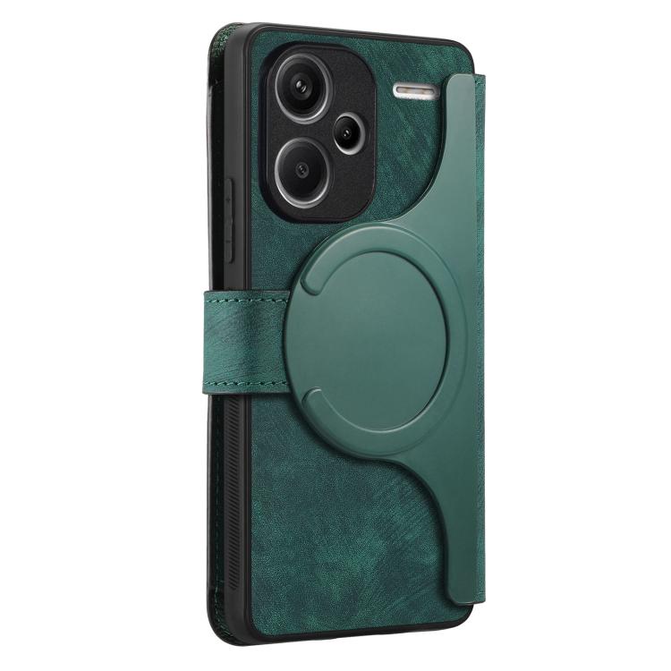 For Redmi Note 13 Pro+ CaseNeo MagSafe RFID Anti-theft Zipper Wallet Retro Leather Phone Case