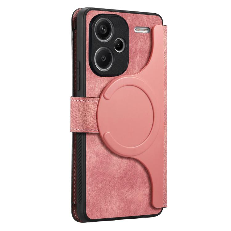 For Redmi Note 13 Pro+ CaseNeo MagSafe RFID Anti-theft Zipper Wallet Retro Leather Phone Case
