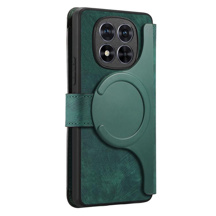 For Redmi Note 14 Pro 4G CaseNeo MagSafe RFID Anti-theft Zipper Wallet Retro Leather Phone Case