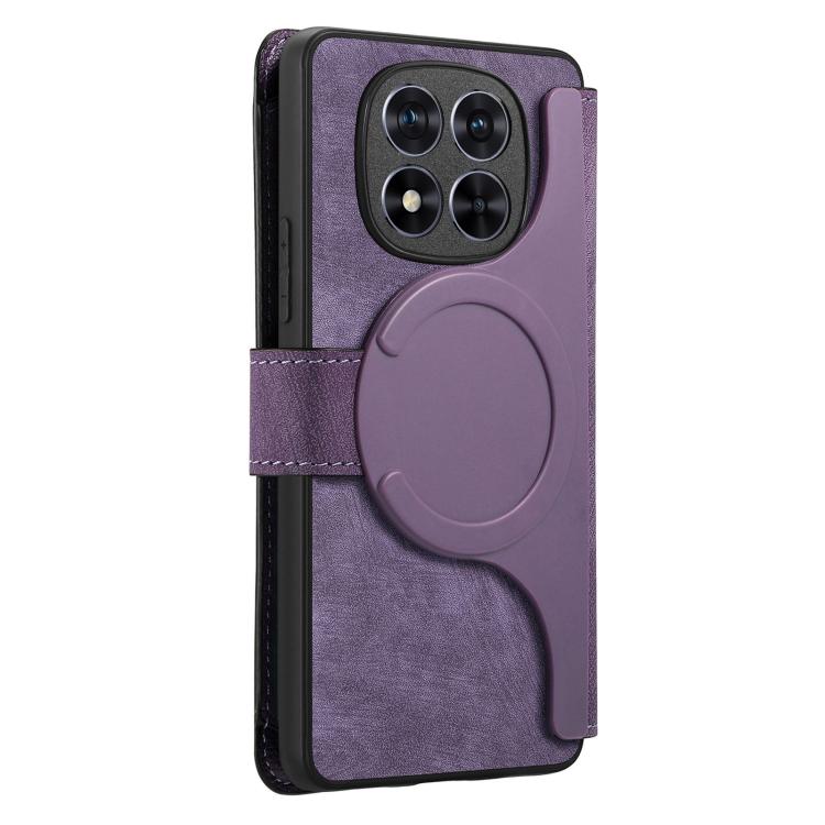 For Redmi Note 14 Pro 4G CaseNeo MagSafe RFID Anti-theft Zipper Wallet Retro Leather Phone Case