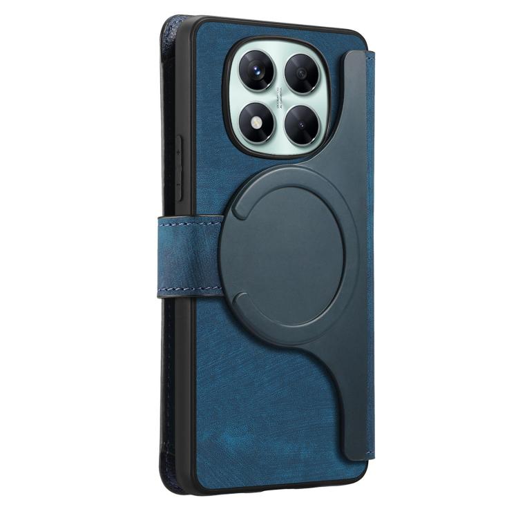 For Redmi Note 14 Pro 5G CaseNeo MagSafe RFID Anti-theft Zipper Wallet Retro Leather Phone Case