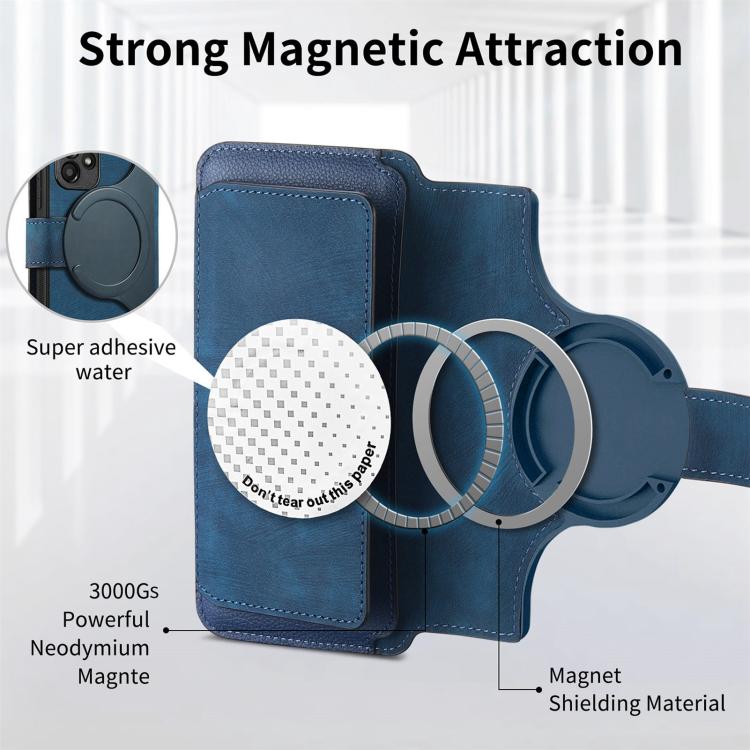 For Redmi Note 14 Pro 5G CaseNeo MagSafe RFID Anti-theft Zipper Wallet Retro Leather Phone Case