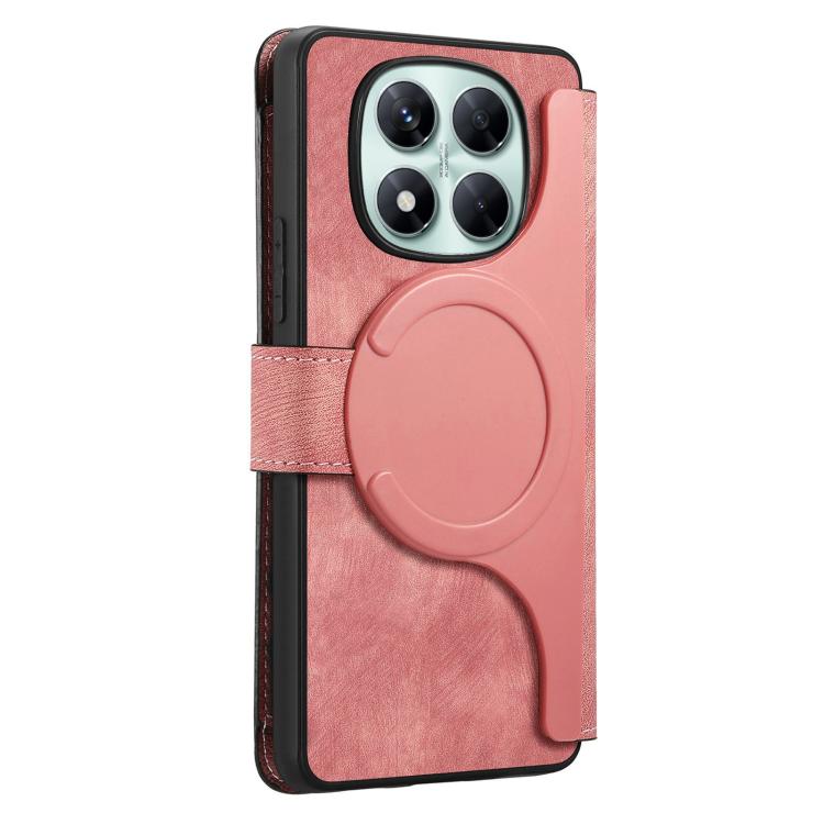 For Redmi Note 14 Pro 5G CaseNeo MagSafe RFID Anti-theft Zipper Wallet Retro Leather Phone Case