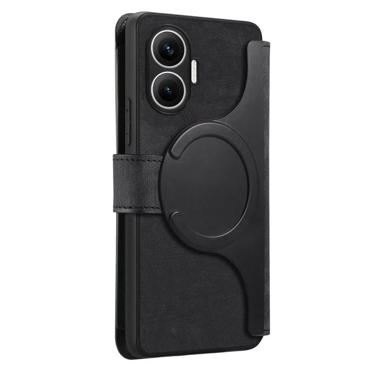 For Redmi Turbo 4 Pro CaseNeo MagSafe RFID Anti-theft Zipper Wallet Retro Leather Phone Case