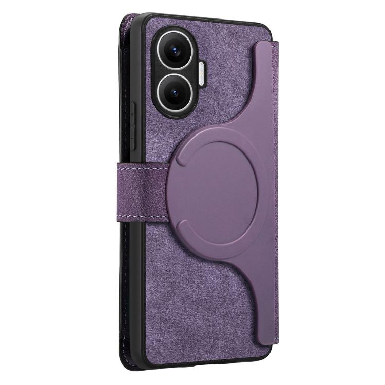 For Redmi Turbo 4 Pro CaseNeo MagSafe RFID Anti-theft Zipper Wallet Retro Leather Phone Case