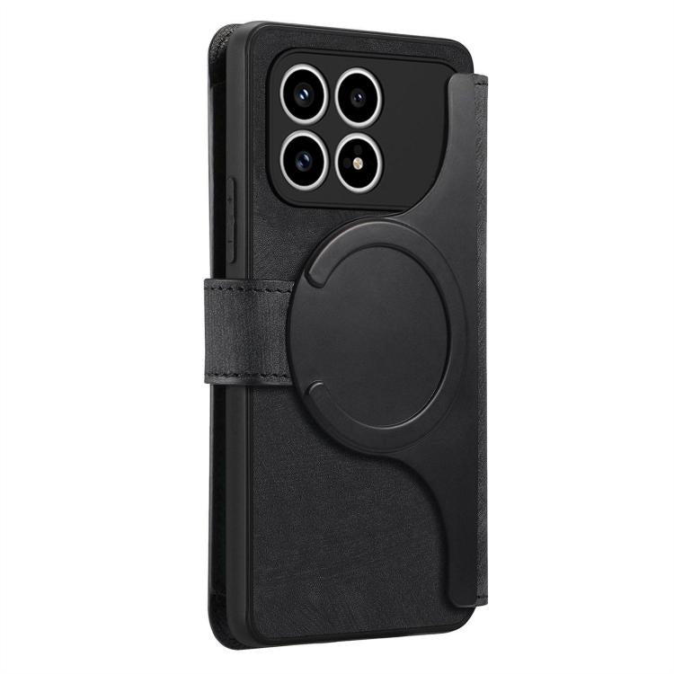 For Redmi K90 / Poco F8 Pro 5G CaseNeo MagSafe RFID Anti-theft Zipper Wallet Retro Leather Phone Case