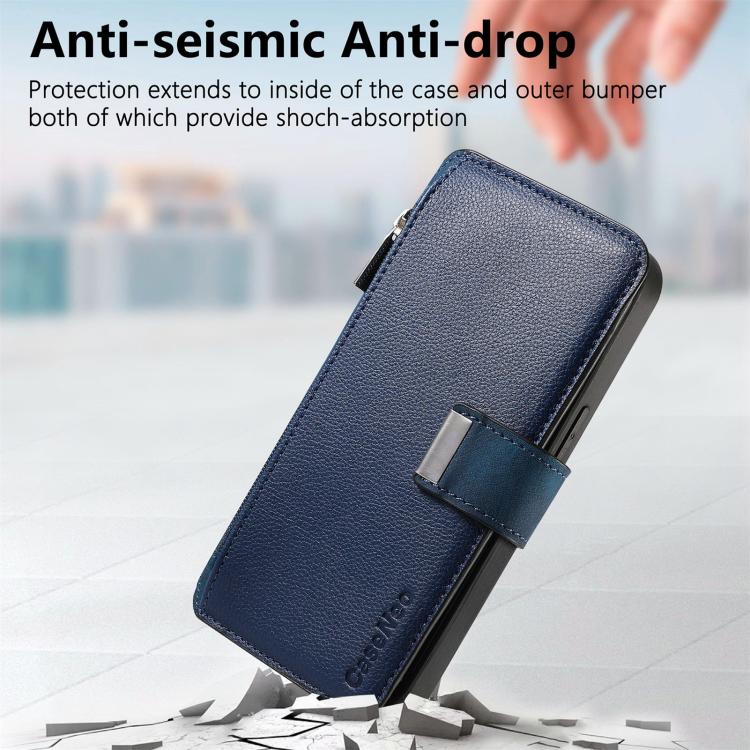 For Redmi Turbo 5 5G / Poco X8 Pro 5G CaseNeo MagSafe RFID Anti-theft Zipper Wallet Retro Leather Phone Case
